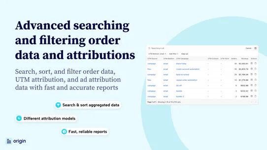 Origin: Meta Ad &amp; UTM Tracking screenshot