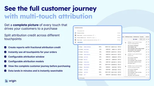 Origin: Meta Ad &amp; UTM Tracking screenshot