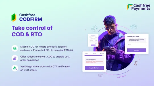 Cashfree CODFIRM &amp; Checkout screenshot