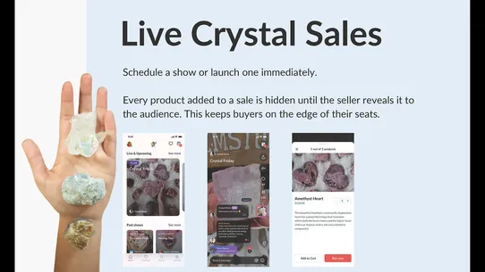 Crystals Live ‑ Live shows app screenshot