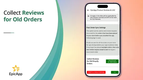 Epic App: Reviews via WhatsApp screenshot