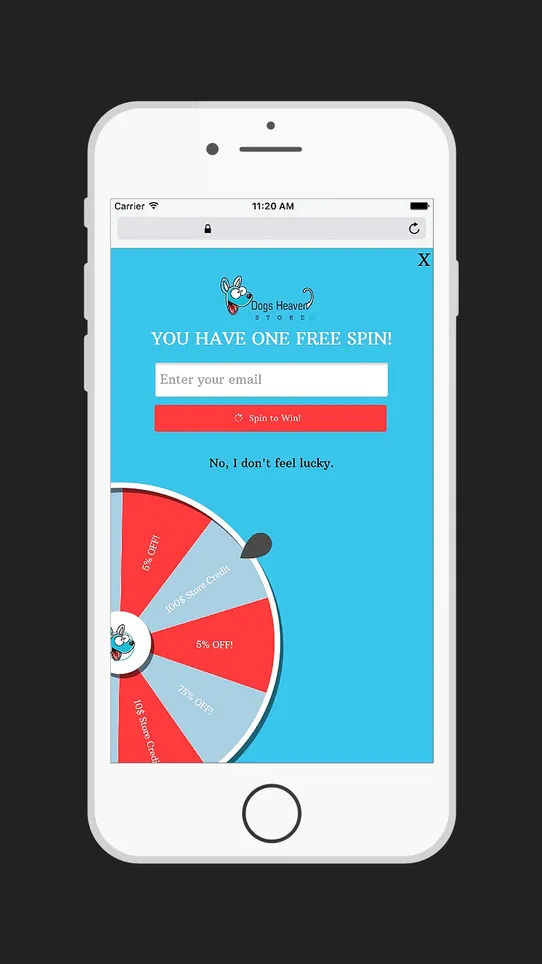 Spin‑a‑Sale screenshot