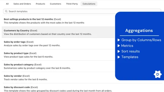 DataChamp Excel &amp; CSV Export screenshot