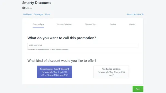 Smarty Quantity Discounts screenshot