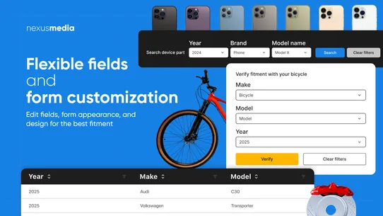 Year Make Model ‑ EasySearch screenshot