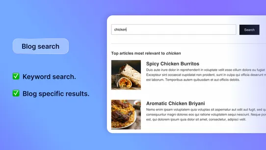 Blog Filter &amp; Search PRO screenshot