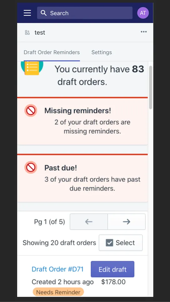 DraftPulse Reminders screenshot