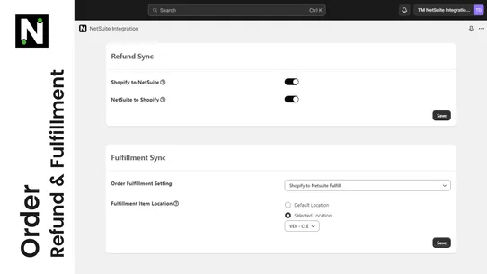 NetSuite Integration screenshot