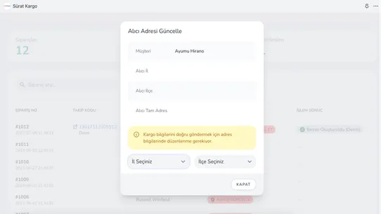 Sürat Kargo screenshot