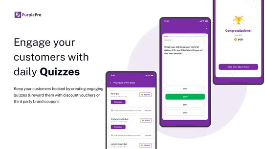 PurplePro‑Loyalty Rewards Quiz screenshot