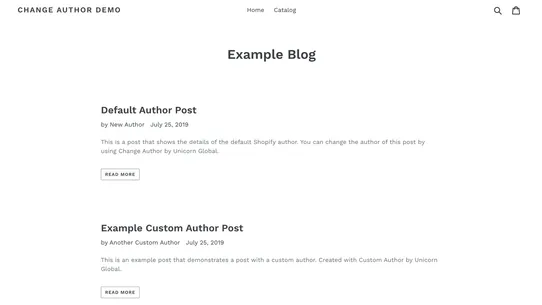 Custom Authors screenshot