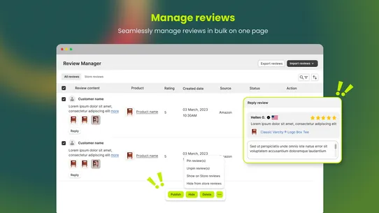 Review Importer &amp; Testimonials screenshot