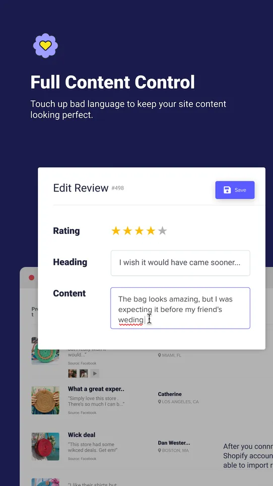 Fera Product Reviews App screenshot