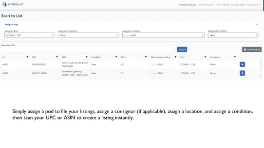Listernaut screenshot