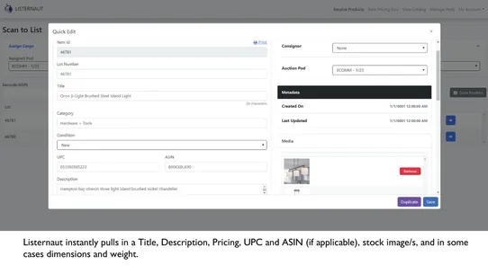 Listernaut screenshot