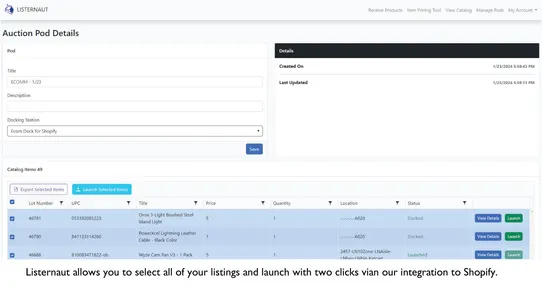 Listernaut screenshot