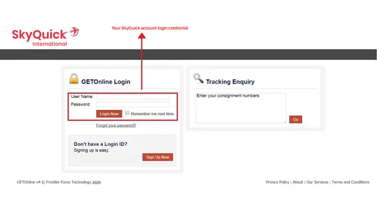 SkyQuick International screenshot