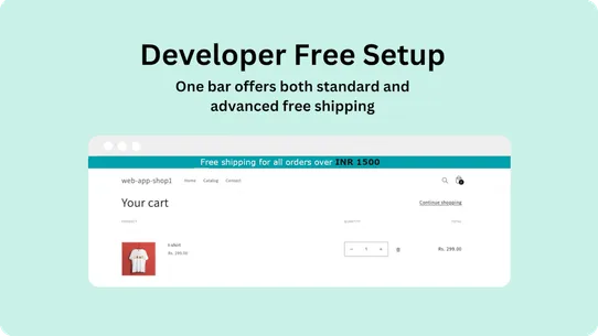 Free Shipping Bar screenshot