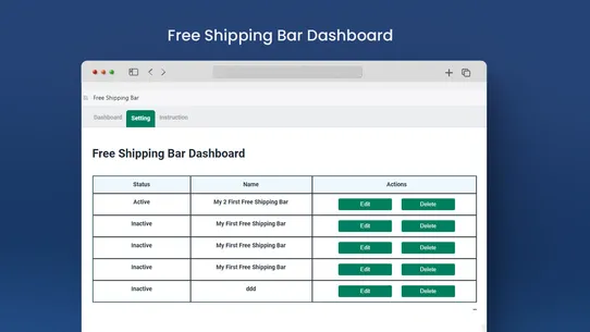 Makkpress Free Shipping Bar screenshot