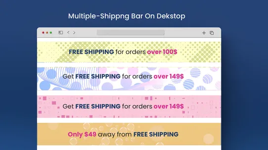 Makkpress Free Shipping Bar screenshot