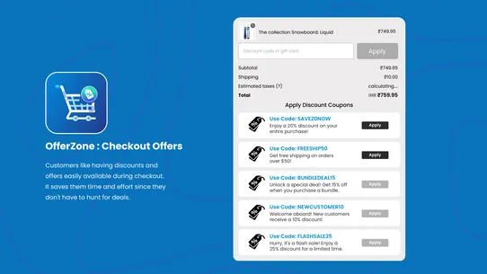 OfferZone : Checkout Offers screenshot