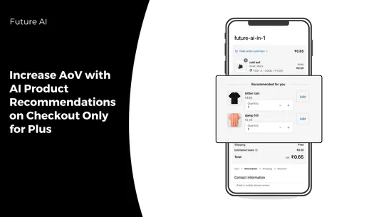 Checkout Sections &amp; Upsell AI screenshot