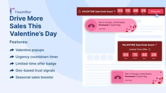 Toastibar Sales Popup &amp; Timers screenshot