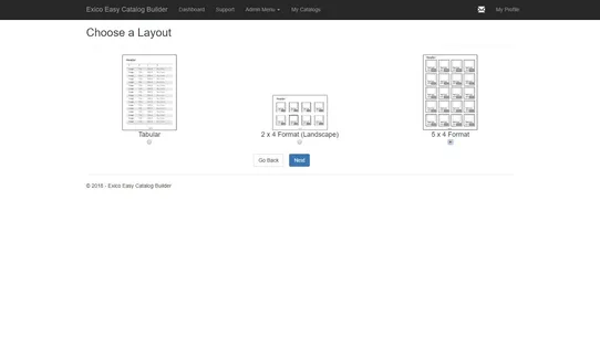 Exico Easy Catalog Builder screenshot