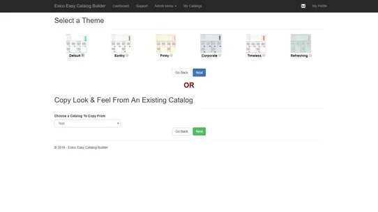 Exico Easy Catalog Builder screenshot