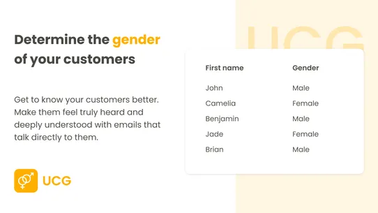 Ultimate Customer Genderizer screenshot