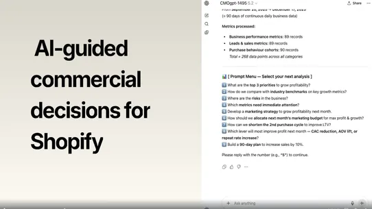 CMOgpt: AI‑Guided Performance screenshot