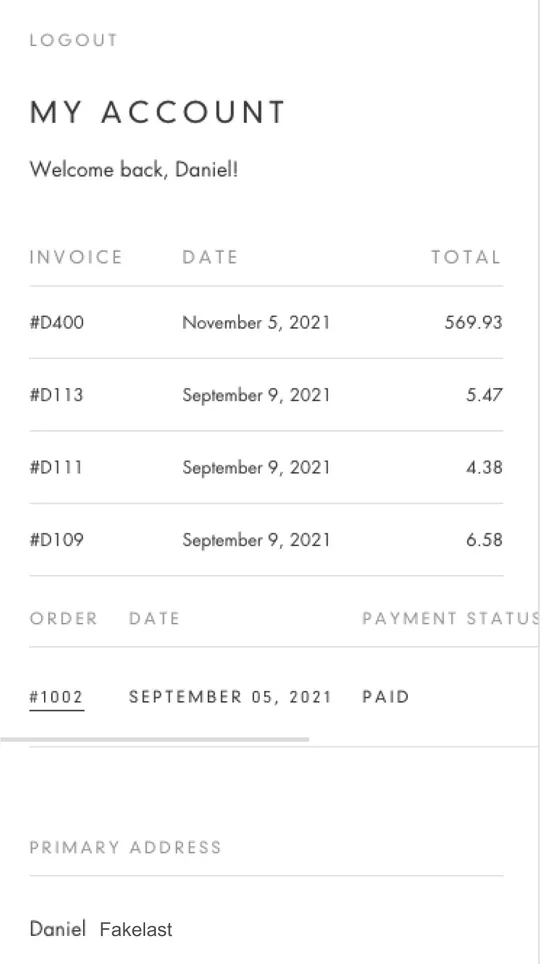 Draft Order Invoice ‑ Conspire screenshot