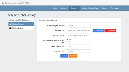 Easy Returns Management System screenshot