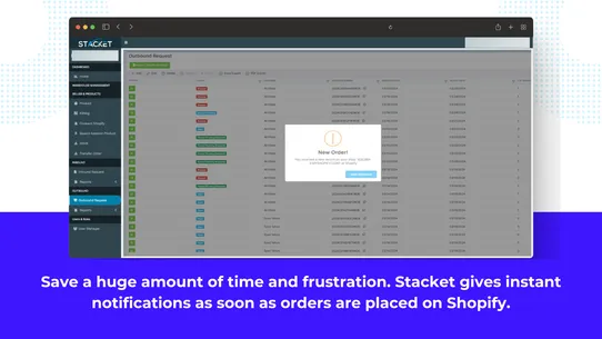 Stacket 3PL WMS screenshot