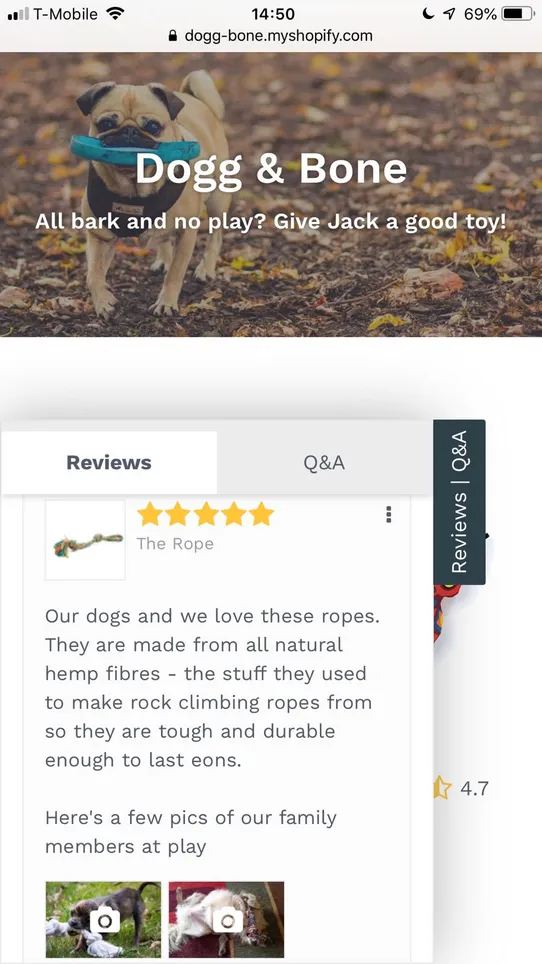 Helpful Product Reviews App screenshot