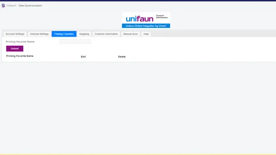 Unifaun1 screenshot