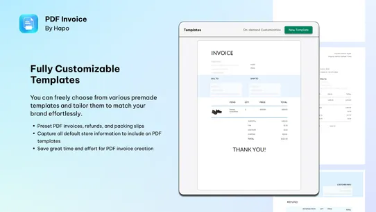 HAPO Order Printer PDF Invoice screenshot