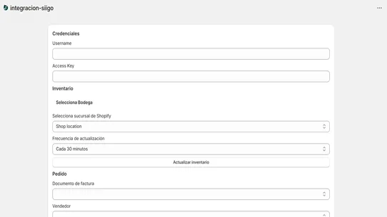 Integracion siigo colombia screenshot