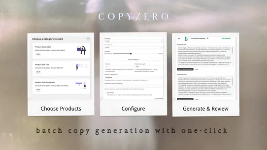 CopyZero ‑ AI Copy Writer screenshot