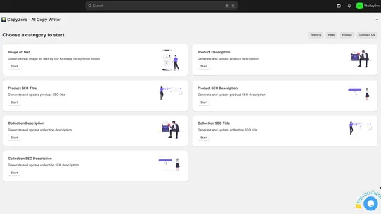 CopyZero ‑ AI Copy Writer screenshot