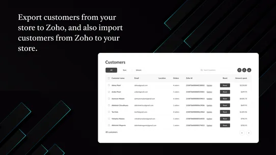 Zoho Books Integration screenshot
