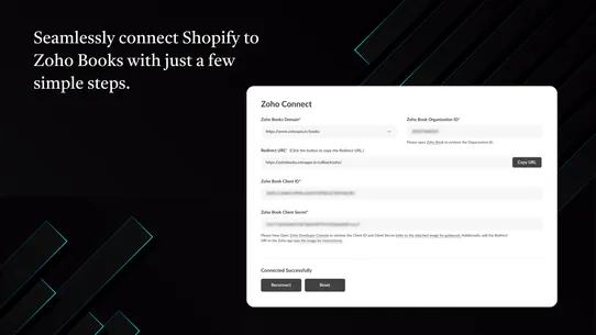 Zoho Books Integration screenshot
