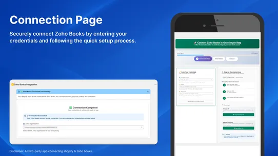 Integrates with Zoho Books screenshot