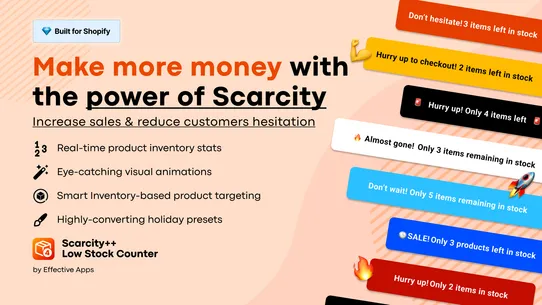 Scarcity++ Low Stock Counter screenshot