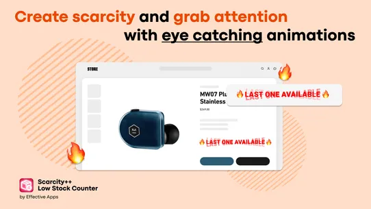 Scarcity++ Low Stock Counter screenshot