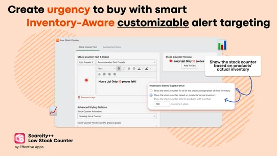 Scarcity++ Low Stock Counter screenshot