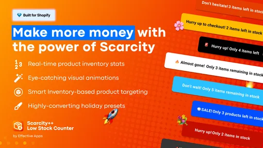 Scarcity++ Low Stock Counter screenshot