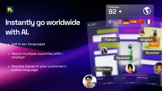 Molin: AI Support + Sales Chat screenshot