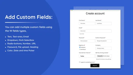 CFM: Customer Fields Manager screenshot