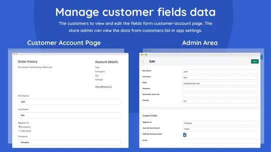 CFM: Customer Fields Manager screenshot